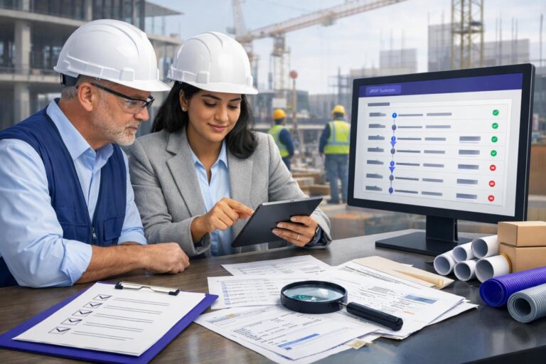 Audit Trail Checks for Construction ERP Purchase Approvals | Blueberry ERP