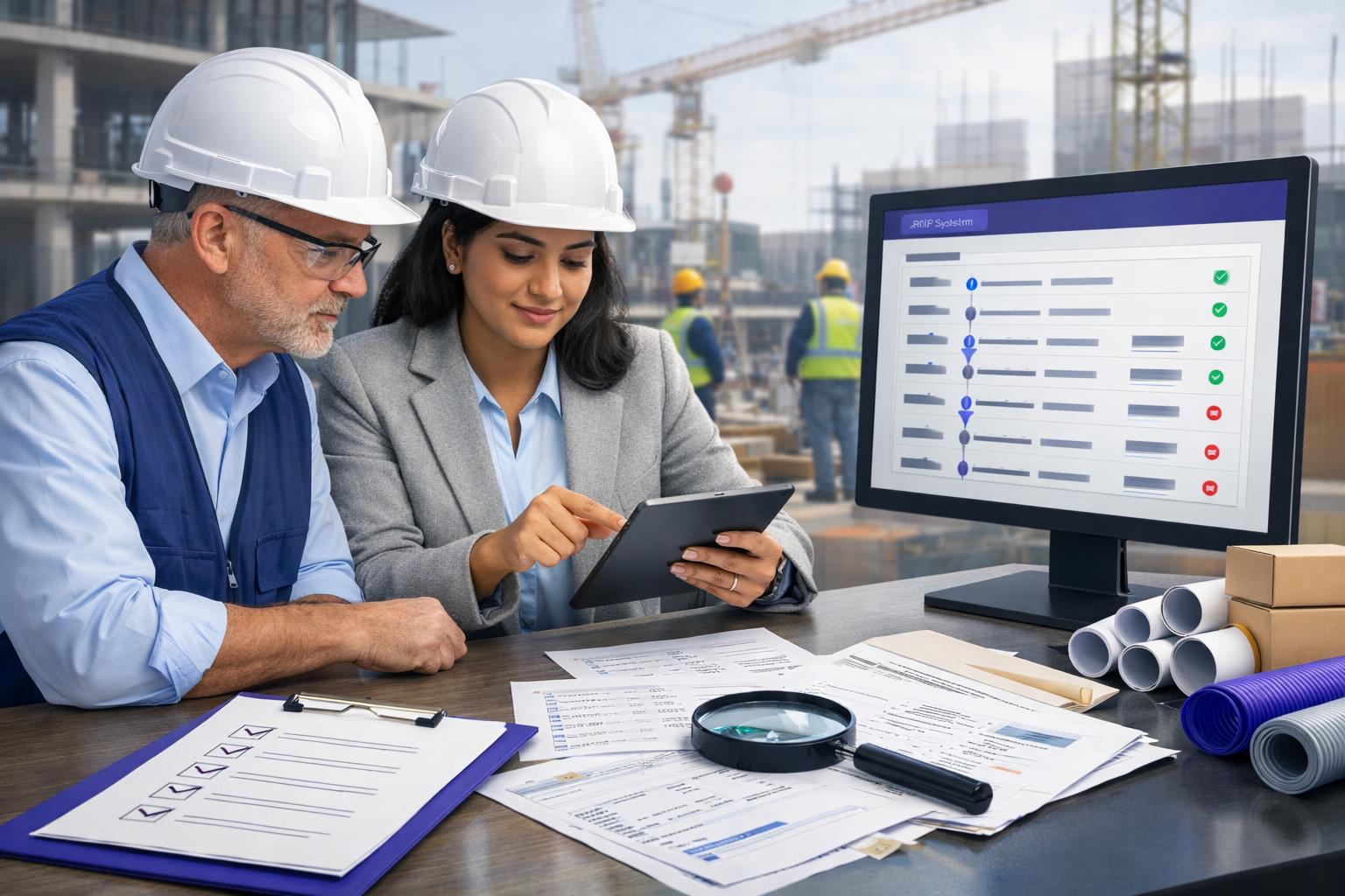 Audit Trail Checks for Construction ERP Purchase Approvals | Blueberry ERP